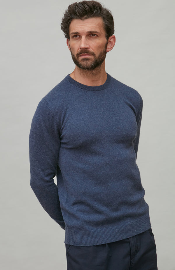 paul james Mens Lightweight Merino Cashmere Crew Neck Jumper