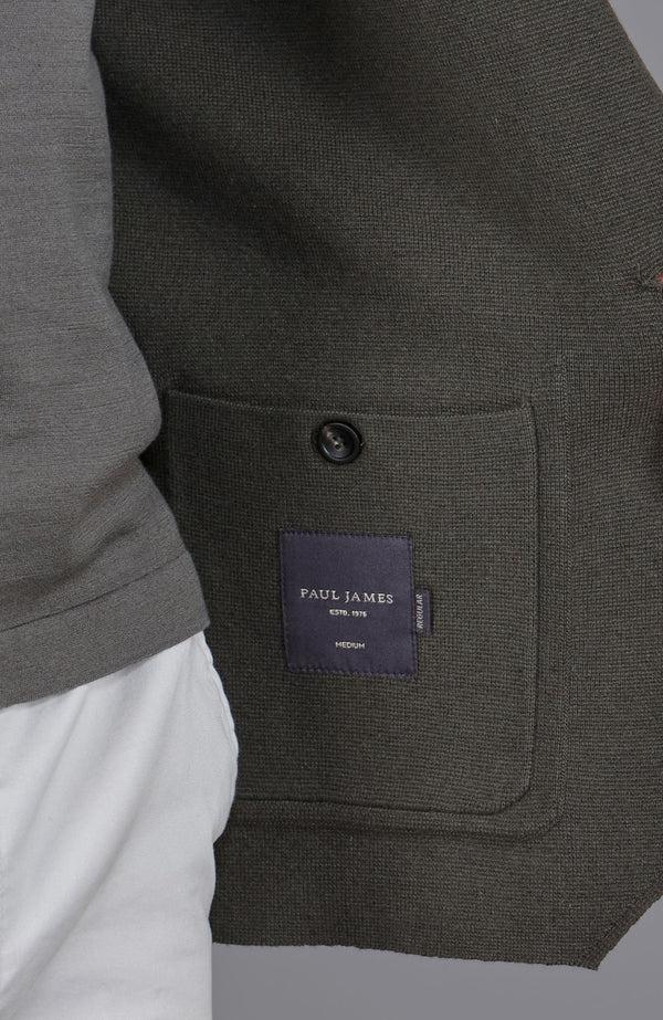 Paul James Mens Lightweight Organic Cotton Linen Knitted Blazer