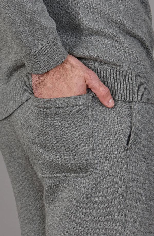 Paul James Mens Midweight Cotton Loopback Knitted Joggers