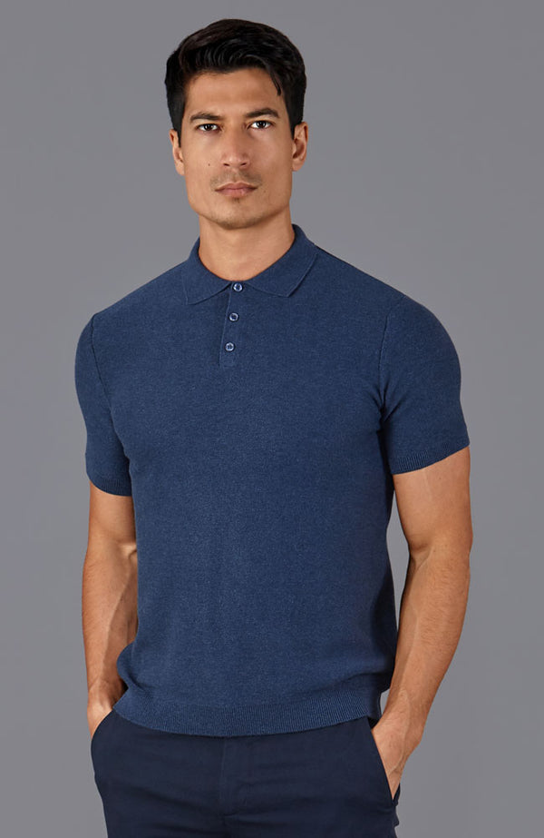 paul james Mens Midweight Cotton Short Sleeve Polo Shirt