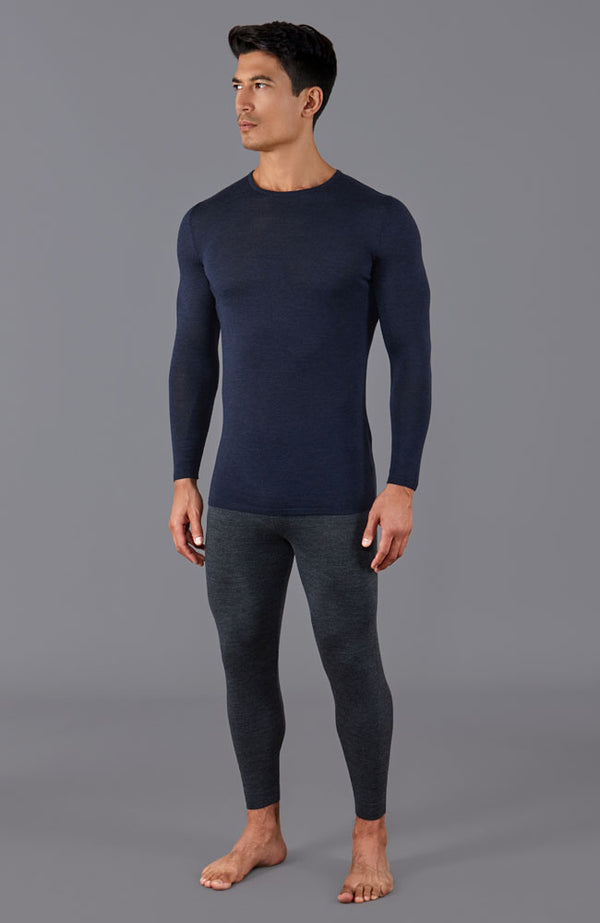 paul james Mens Midweight Merino Activewear Base Layer Top