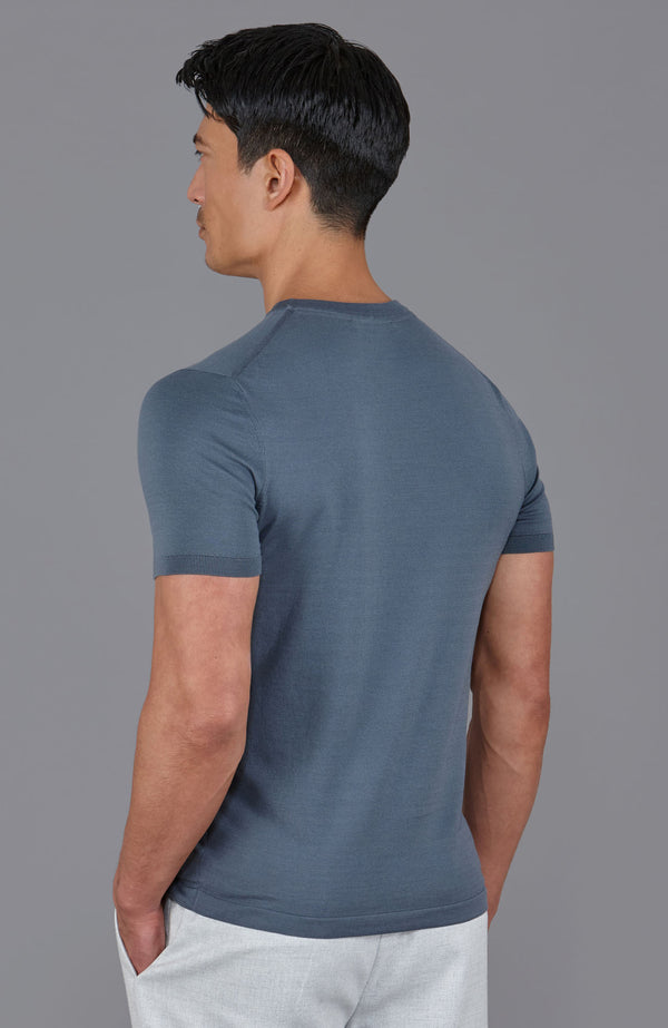 Paul James Mens Superfine Mercerised Cotton Knitted T-Shirt