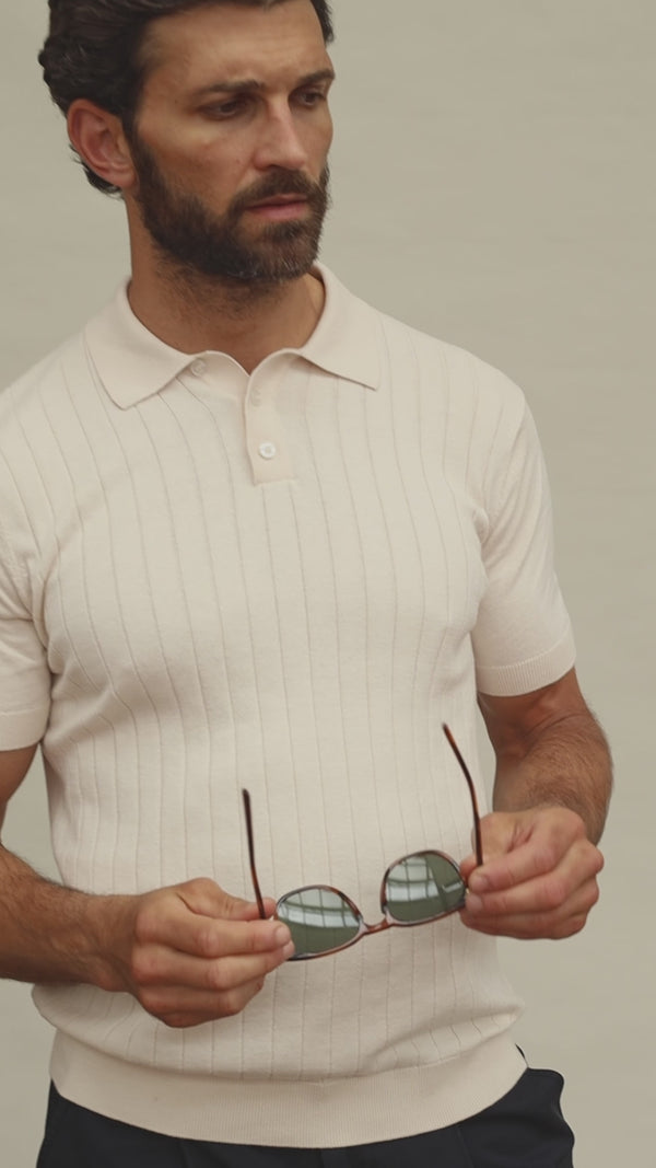 Paul James Mens Ultra Fine Cotton Selection Knit Polo Shirt