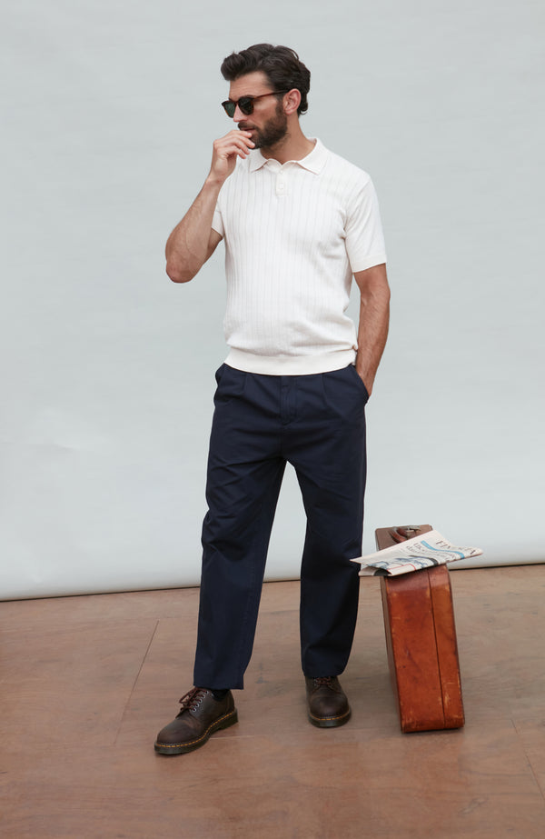 paul james Mens Ultra Fine Cotton Selection Knit Polo Shirt