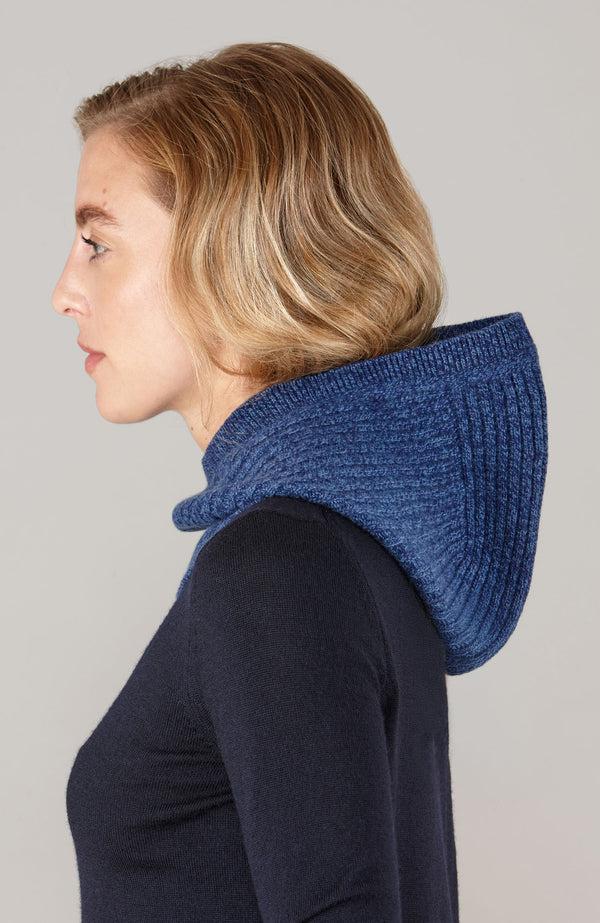 Paul James Merino Cashmere Ribbed Open Face Balaclava