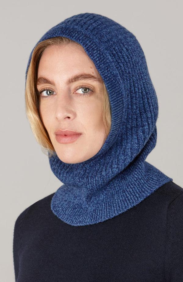 Paul James Merino Cashmere Ribbed Open Face Balaclava