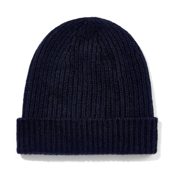 Paul James 100% Cashmere Ribbed Beanie Hat