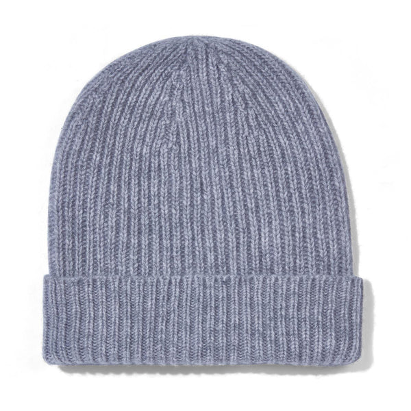paul james 100% Cashmere Ribbed Beanie Hat