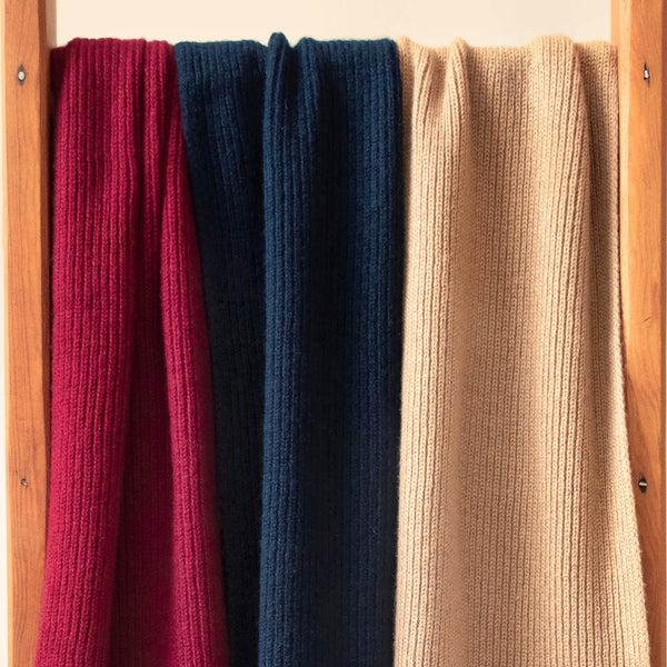 Paul James 100% Cashmere Ribbed Scarf