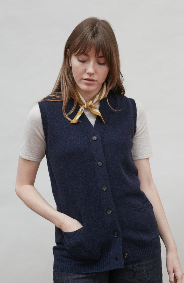 Paul James Cotton Linen Striped Mini Neckerchief