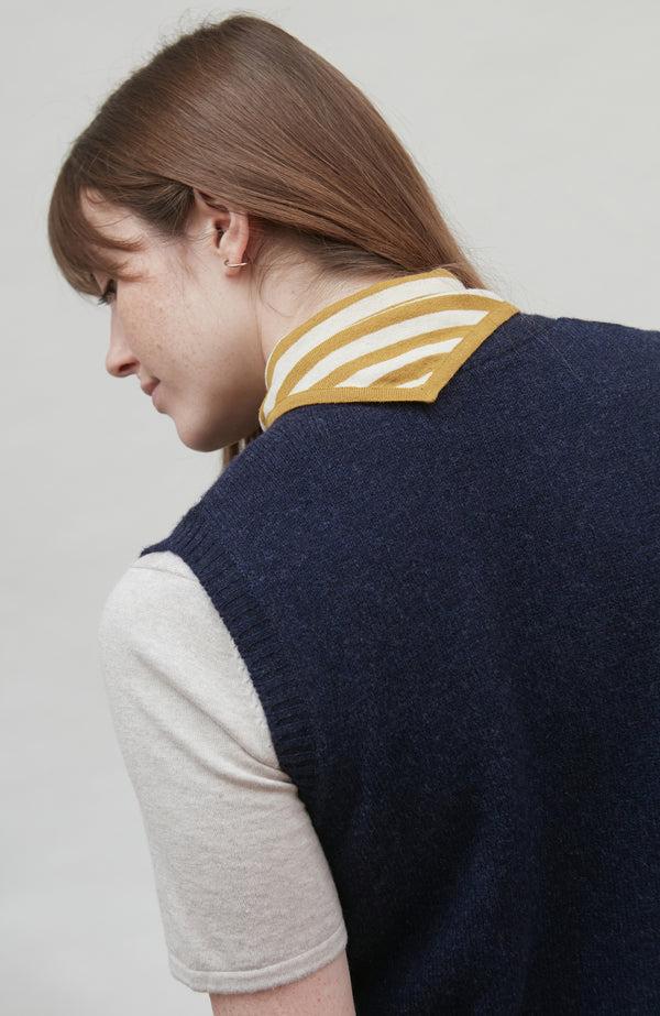 Paul James Cotton Linen Striped Mini Neckerchief