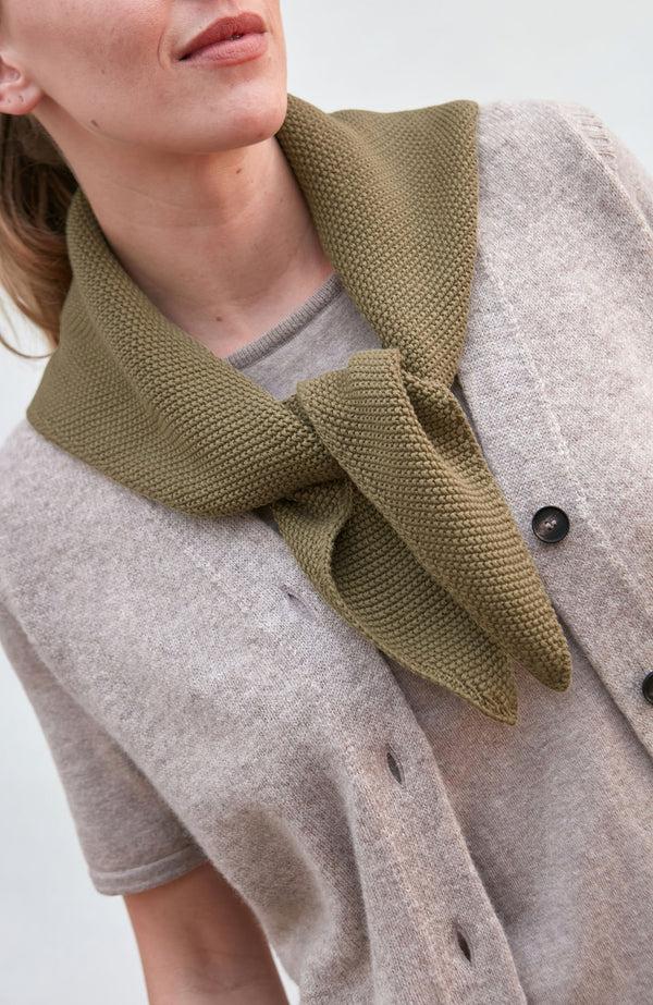 Paul James Cotton Textured Triangle Scarf