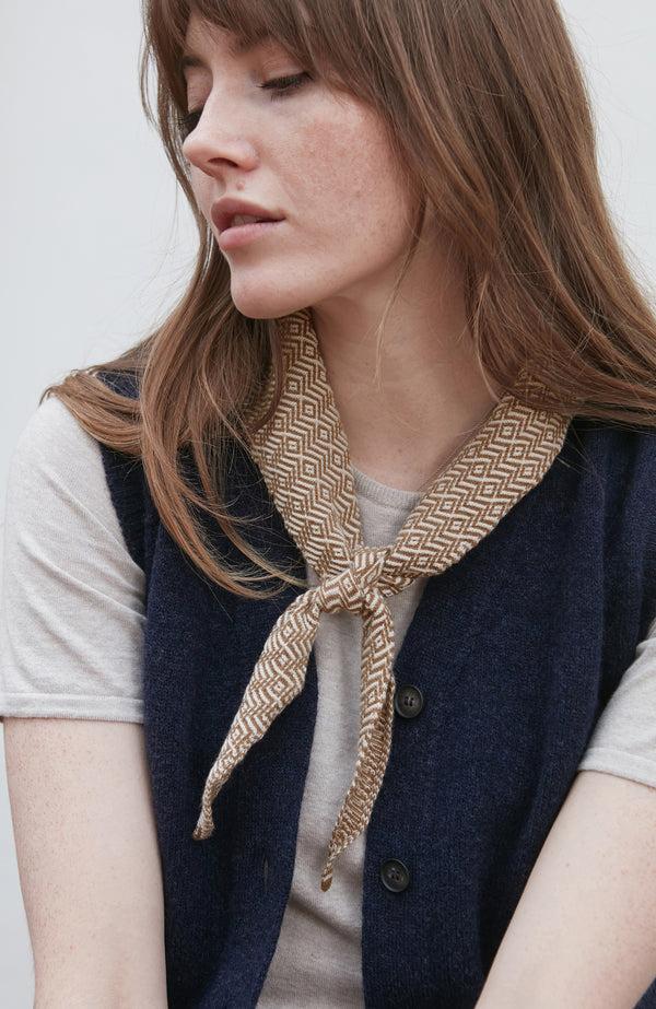 paul james Cotton Two Tone Textured Neckerchief