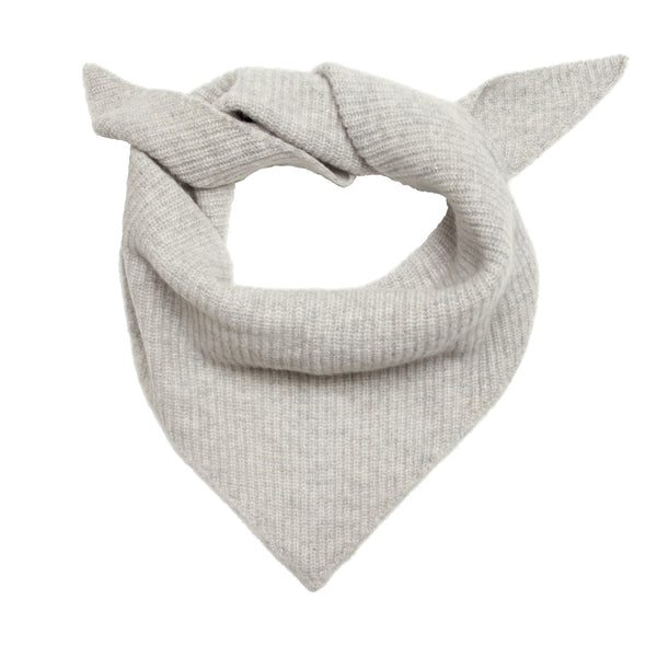 paul james Lambswool Ribbed Triangle Scarf