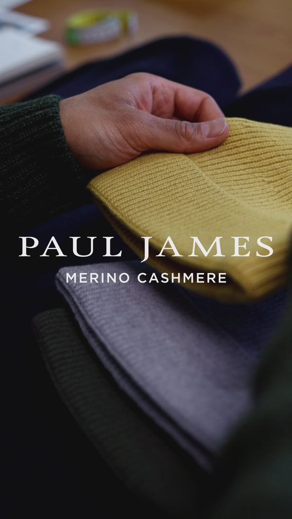 paul james Lightweight Merino Cashmere Beanie