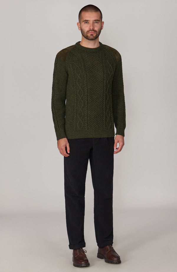 Paul James Mens Chunky Merino Wool Shooting Jumper