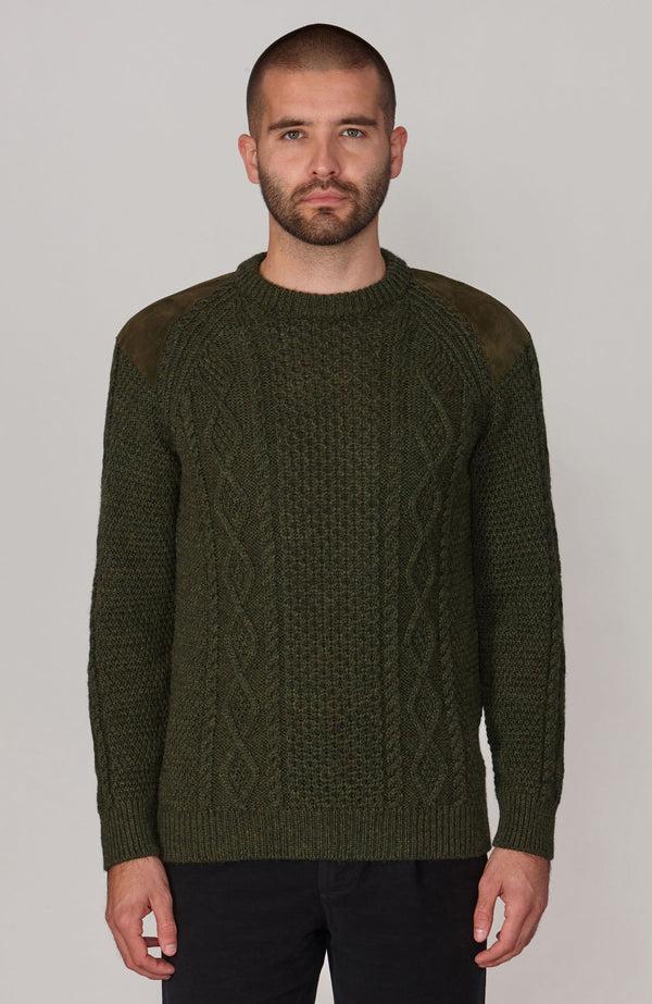 paul james Mens Chunky Merino Wool Shooting Jumper