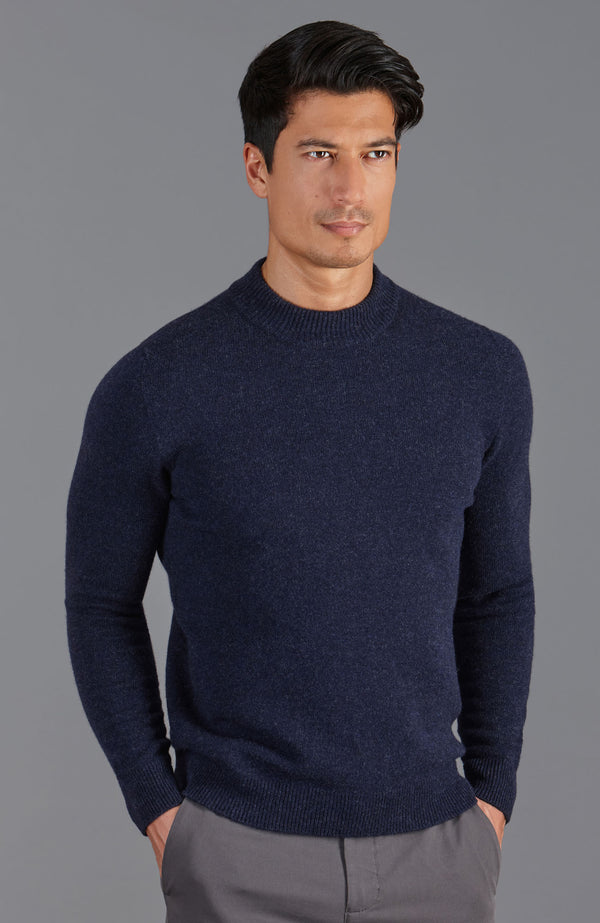 paul james Mens Lambswool Mock Turtle Neck Jumper
