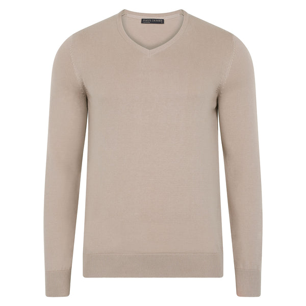 paul james Mens Lighweight Cotton V-Neck Jumper