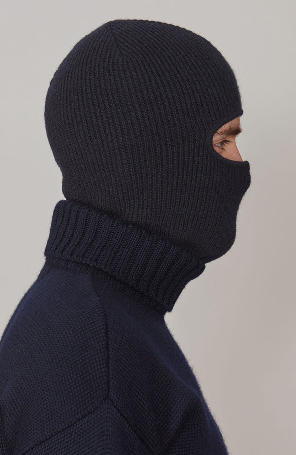 Paul James Merino Cashmere Fisherman Rib Balaclava