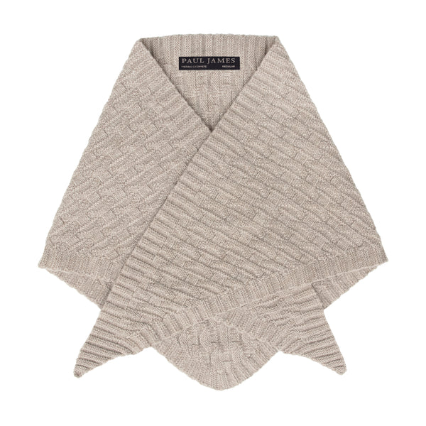 paul james Merino Cashmere Textured Triangle Scarf