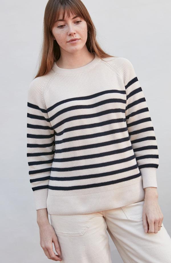 paul james Womens Cotton Ribbed Breton Jumper