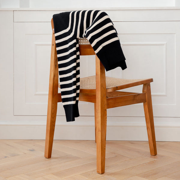 paul james Womens Cotton Ribbed Breton Jumper