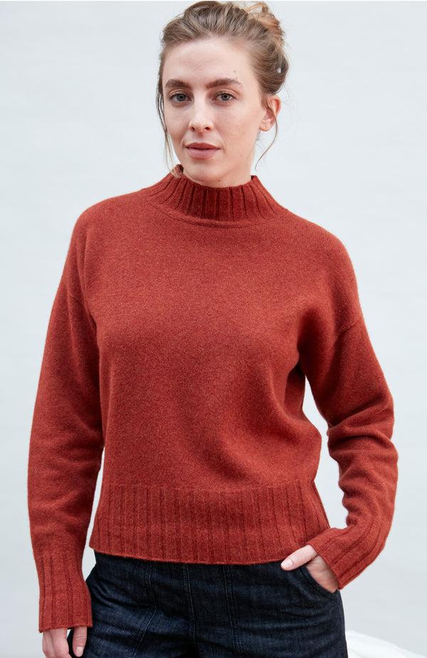 Paul James Womens Lambswool Grown On Neck Jumper