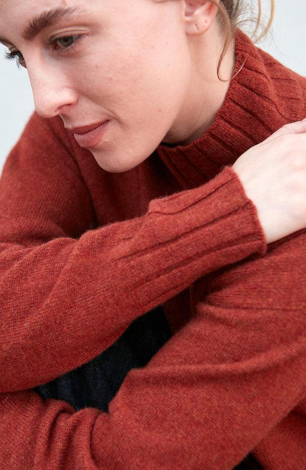 Paul James Womens Lambswool Grown On Neck Jumper