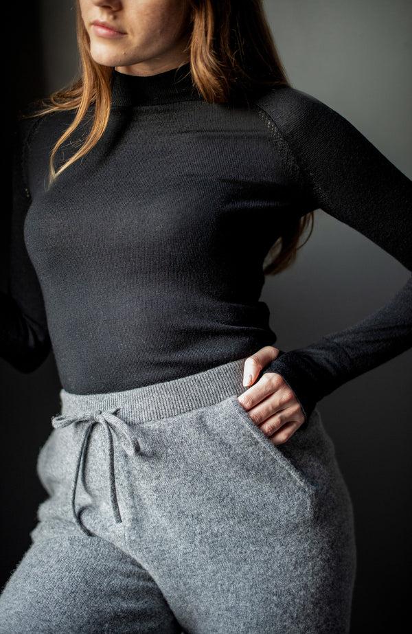 Paul James Womens Heavyweight Merino Activewear High Neck Top