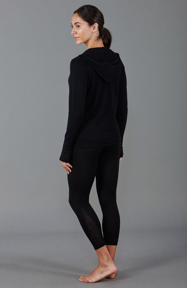 Paul James Womens Heavyweight Merino Activewear Hooded Jumper