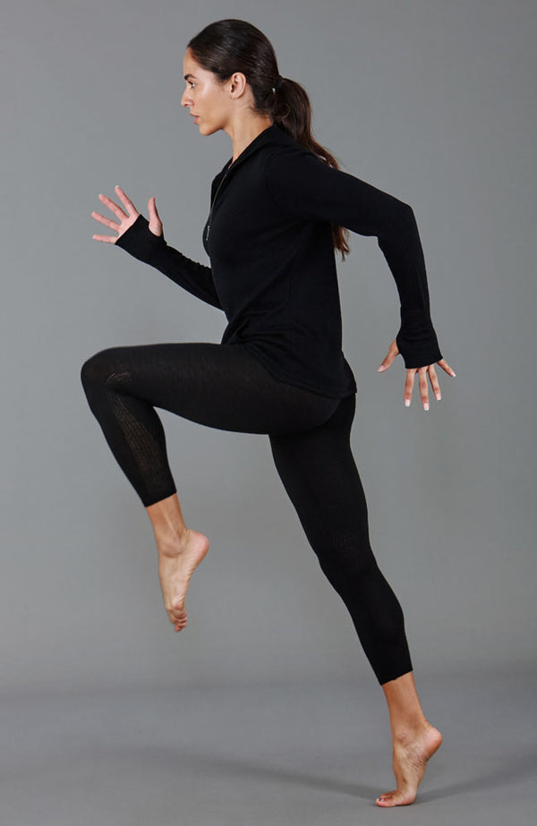 Paul James Womens Heavyweight Merino Activewear Hooded Jumper