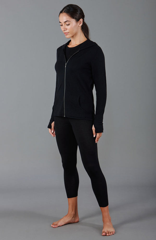 paul james Womens Heavyweight Merino Activewear Hooded Jumper