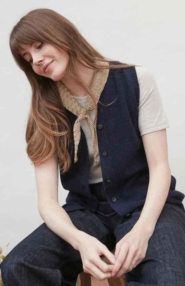 Paul James Womens Lambswool V Neck Waistcoat With Pockets