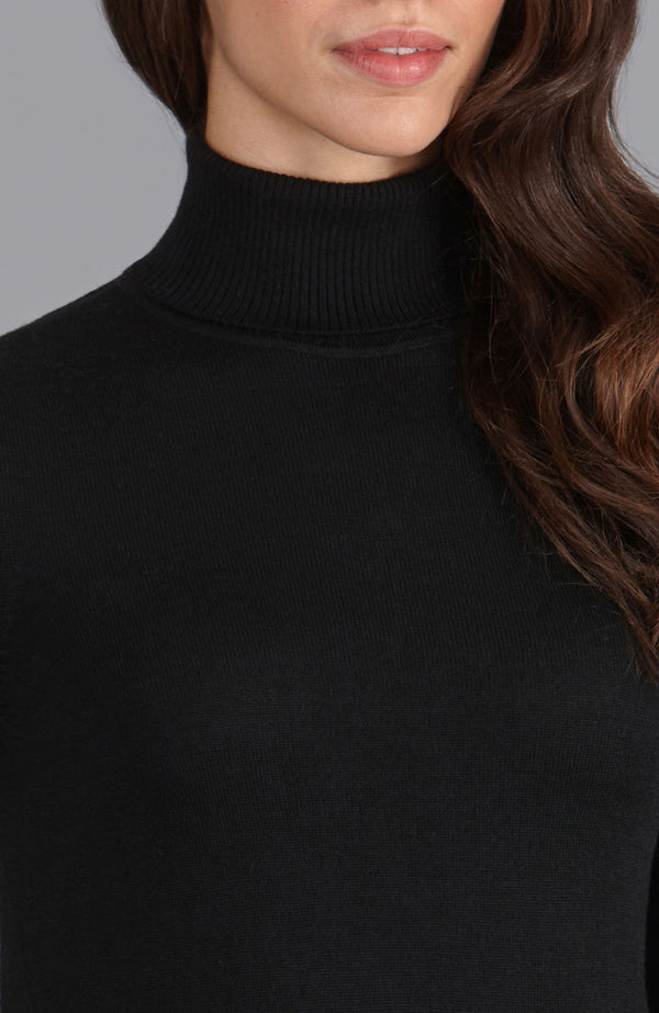 Paul James Womens Pure Extra Fine Merino Wool Roll Neck Jumper