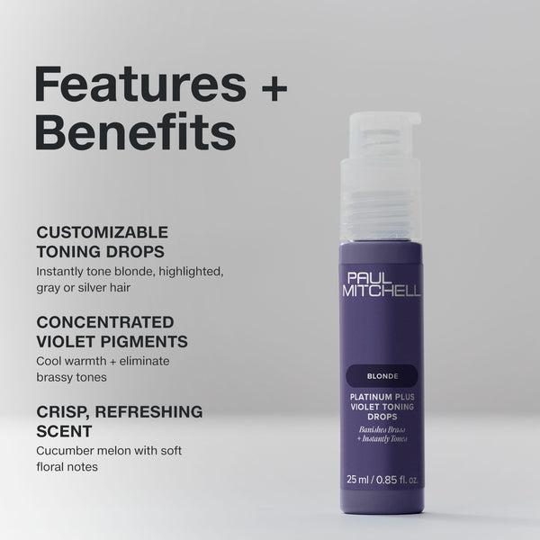 Paul Mitchell Platinum Plus Violet Toning Drops