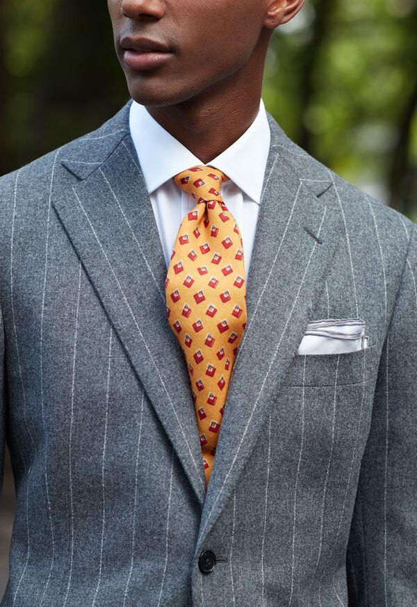 Paul Stuart Broadcloth Cotton Dress Shirt With French Cuff