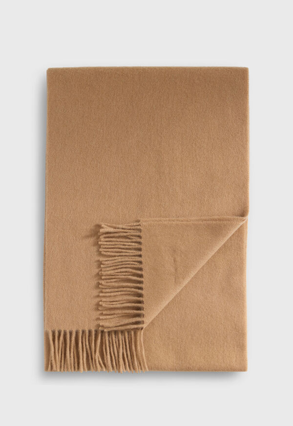 paul stuart Cashmere Scarf with Man on the Fence Logo