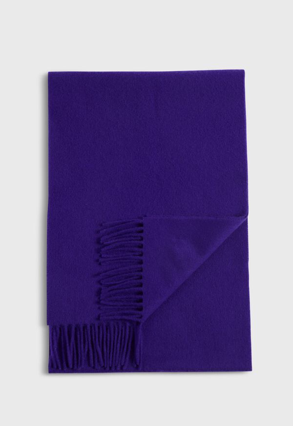 paul stuart Cashmere Scarf with Man on the Fence Logo