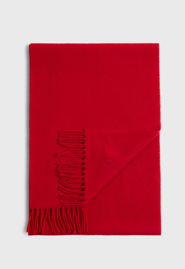 paul stuart Cashmere Scarf with Man on the Fence Logo