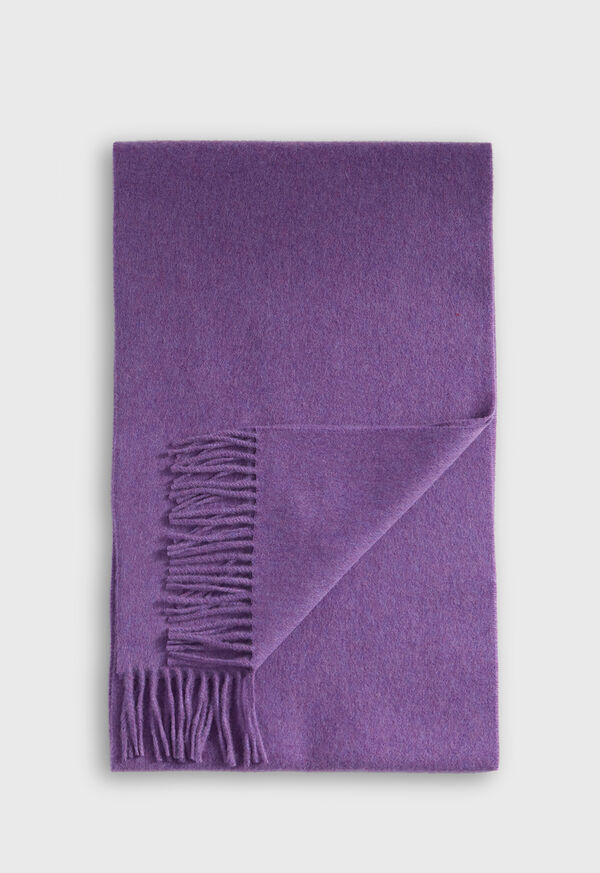 paul stuart Cashmere Scarf with Man on the Fence Logo