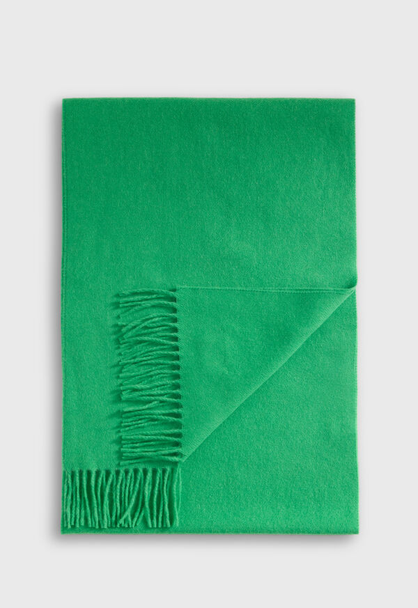 paul stuart Cashmere Scarf with Man on the Fence Logo