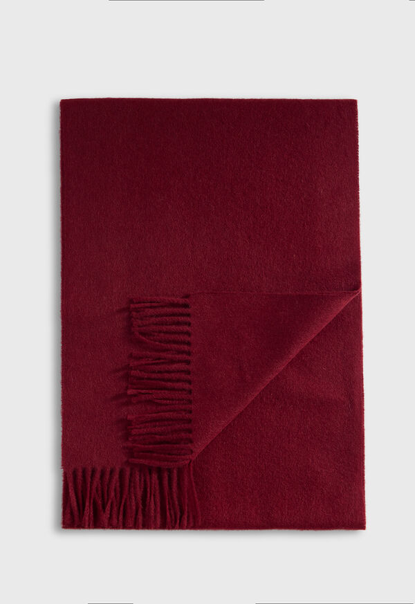 paul stuart Cashmere Scarf with Man on the Fence Logo