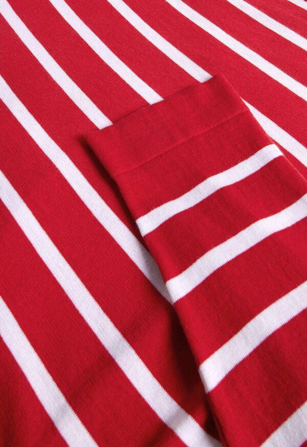 Paul Stuart Cotton & Cashmere Boat Neck Stripe Pullover