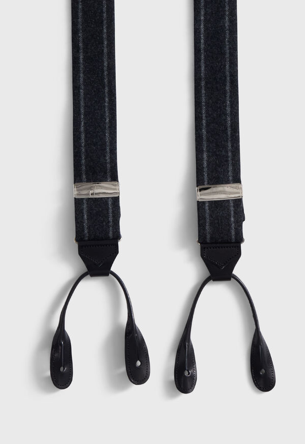 Paul Stuart English Flannel Chalk Stripe Suspenders