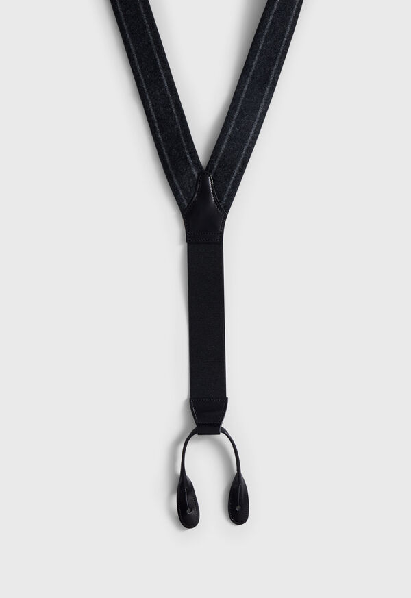 Paul Stuart English Flannel Chalk Stripe Suspenders