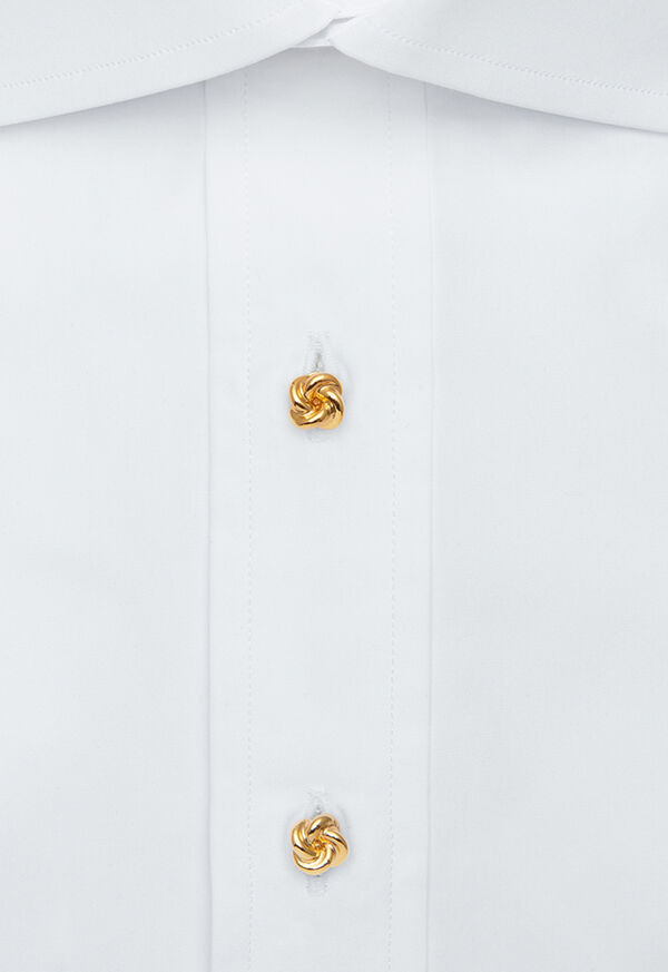 Paul Stuart Gold Plated Sterling Silver Knot Cufflink & Stud Set