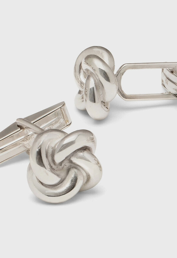 paul stuart Gold Plated Sterling Silver Knot Cufflink & Stud Set