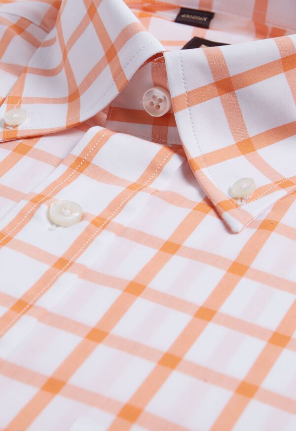 Paul Stuart Oversized Windowpane Cotton Dress Shirt
