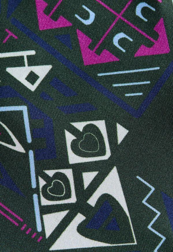 Paul Stuart Abstract Print Pocket Square